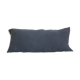 Long cushion in carbon raw linen