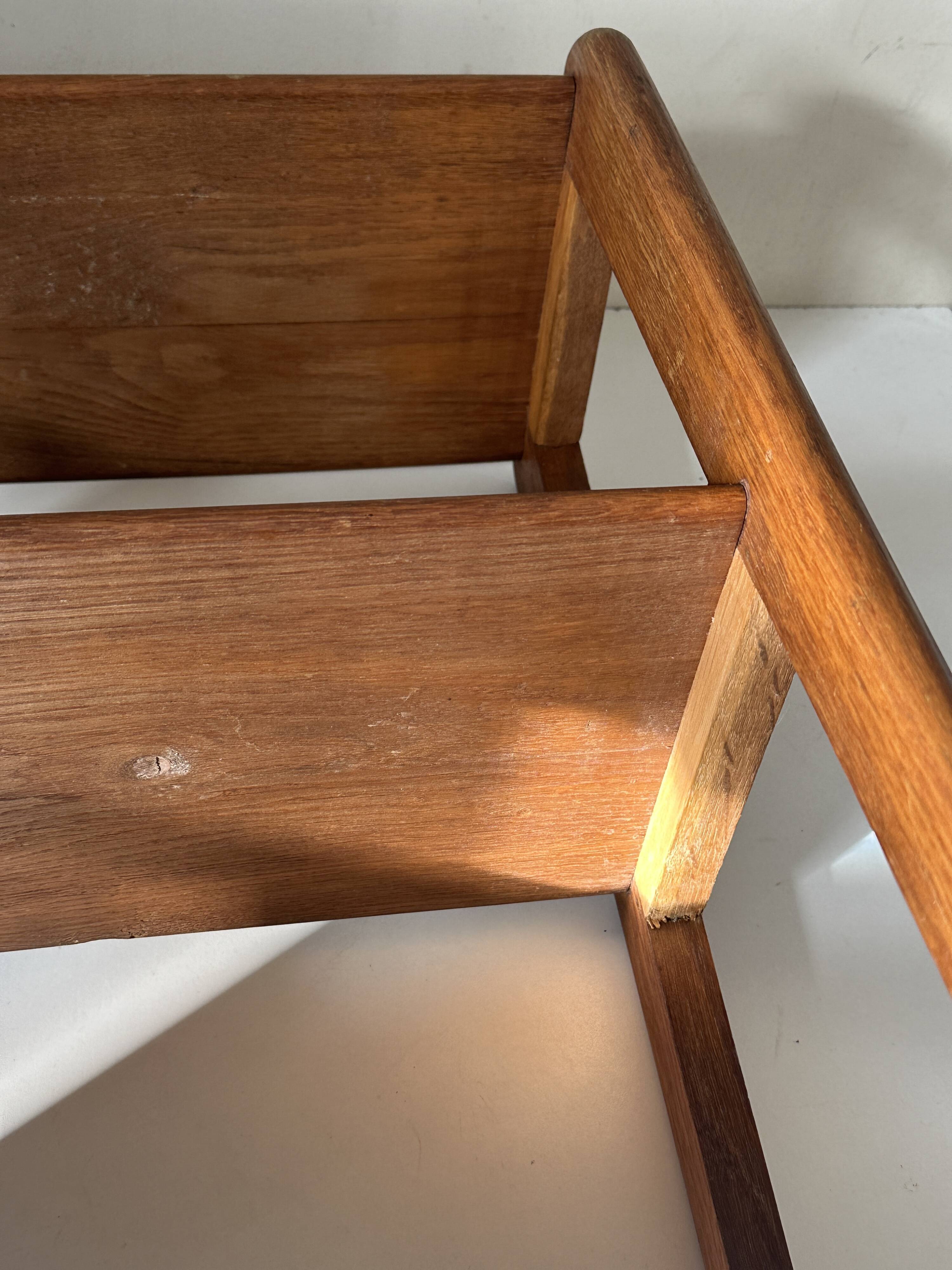 Oak shelf design vintage reconstruction 60s