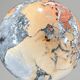 Decorative duo — Maligano jasper sphere & quartz clusters on bases