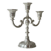 Silver three-branch candelabrum