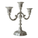 Silver three-branch candelabrum