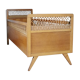 Vintage rattan child bed from the 60s