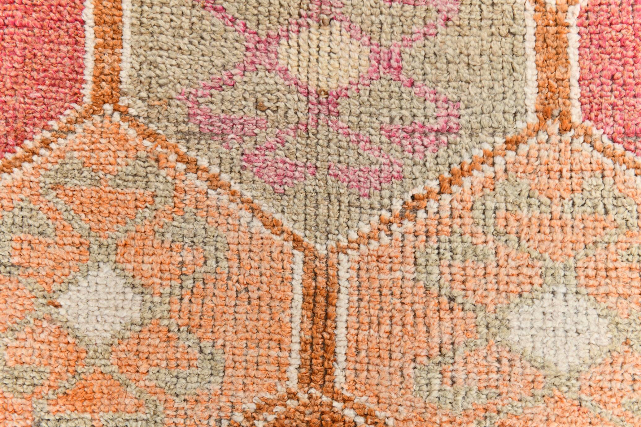 3x10 Soft Pink Runner Rug, Pastel Orientel Runner, 95x294Cm