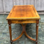 Louis XVI style coffee table in stained cherry wood 95x50cm 1970