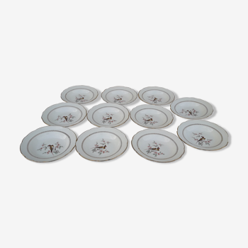 11 gien tokio model earthenware plates