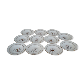 11 gien tokio model earthenware plates