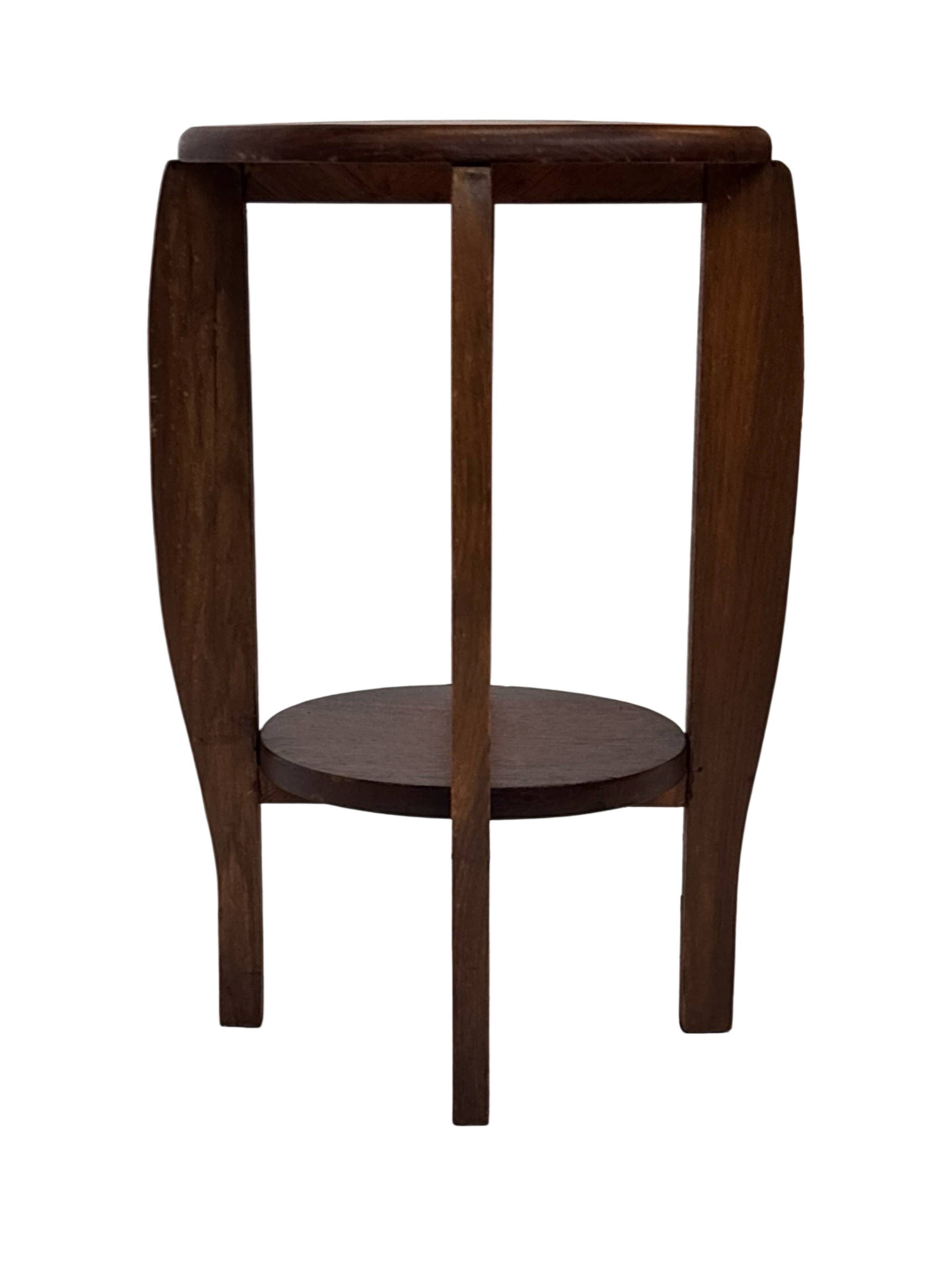 Art Deco Side Table Plant Table Oak 1950s Design