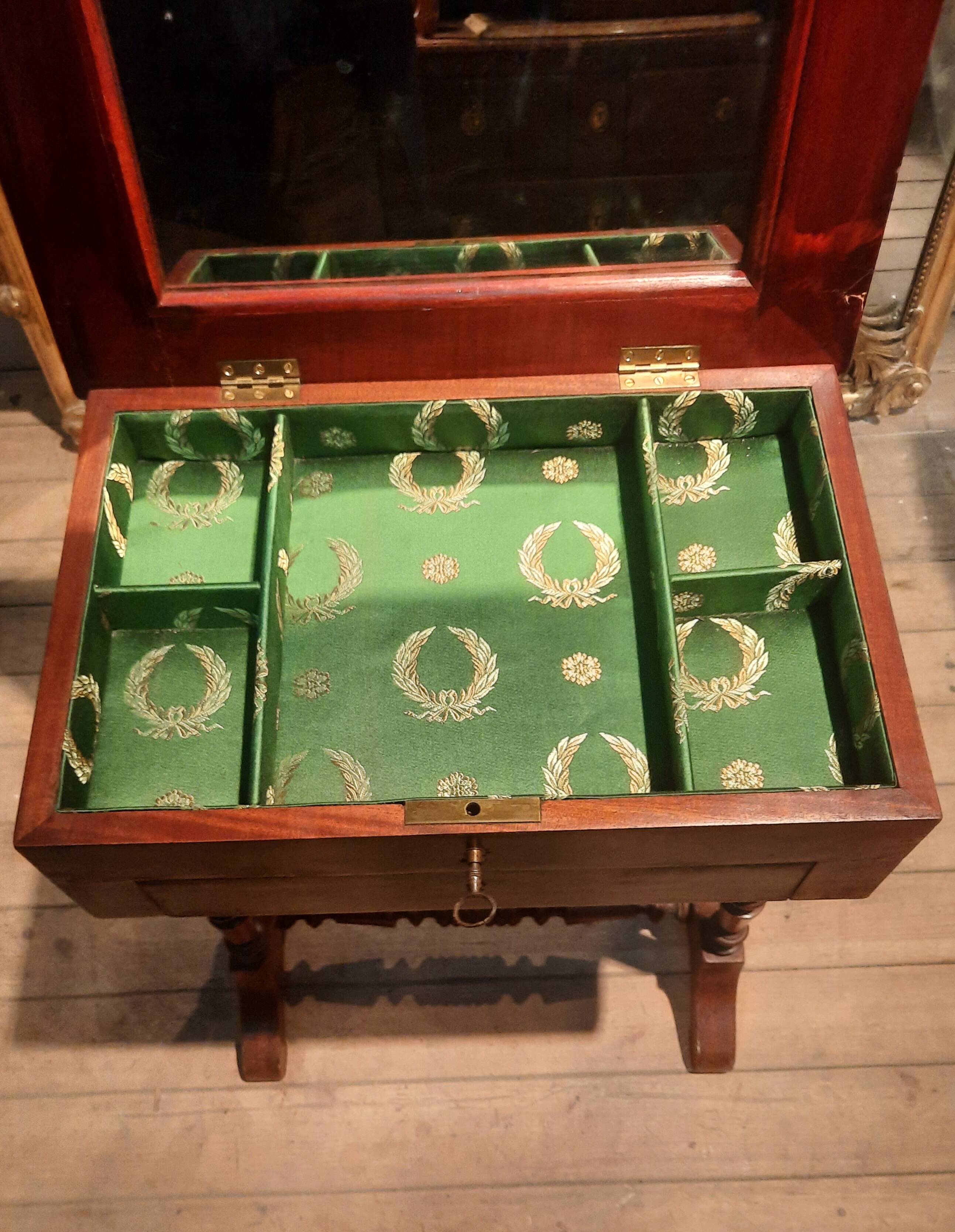 19th-century mahogany storage furniture