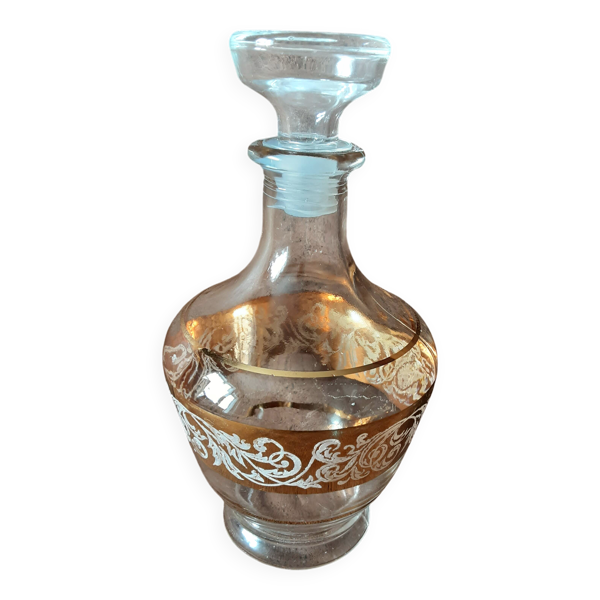 Carafe verre liqueurs vintage