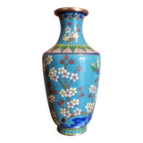 Vase cloisonné fleurs de cerisier