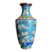 Cherry Blossom Cloisonne Vase