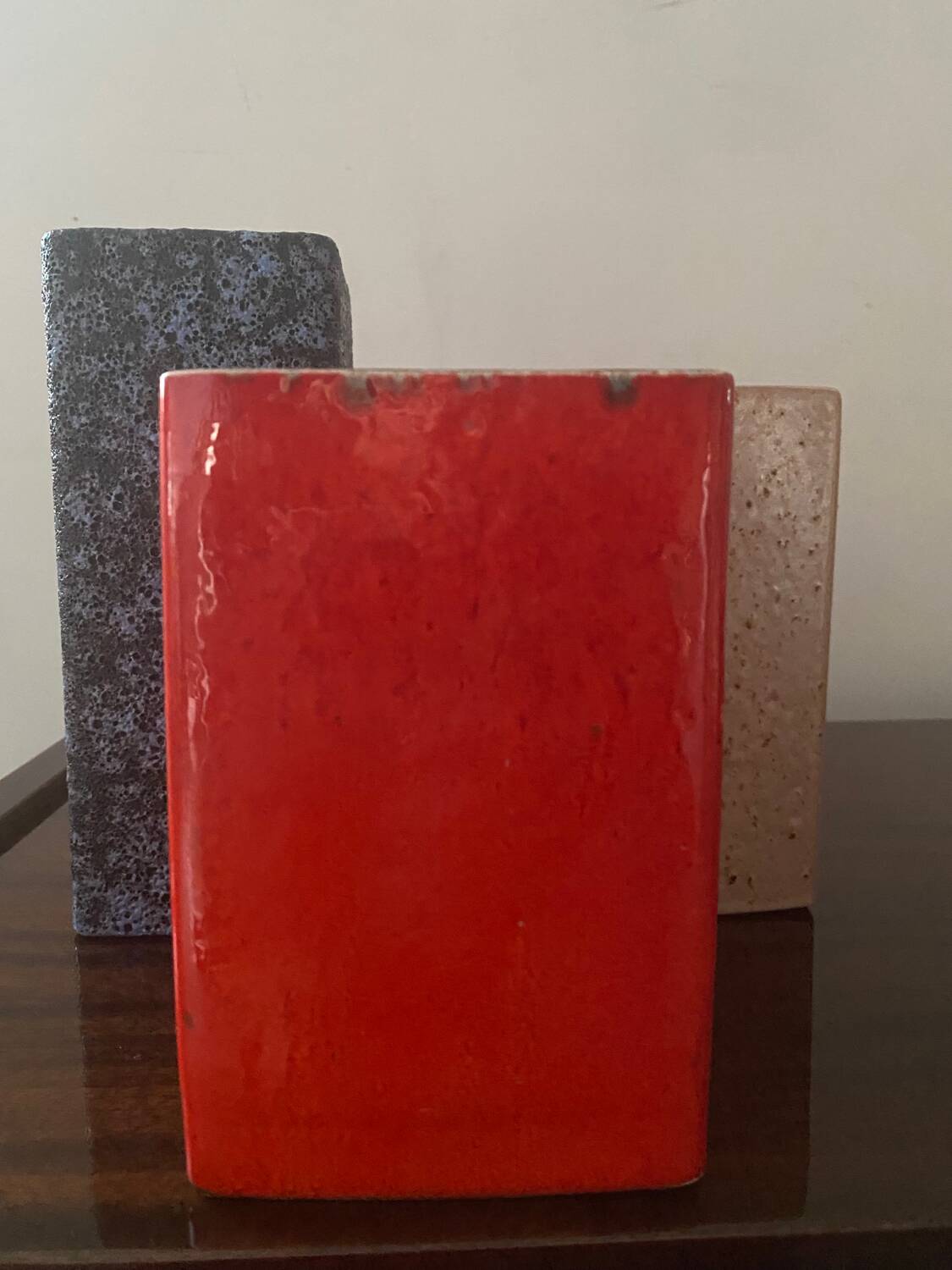 Trio of vintage vases from the 60s-70s