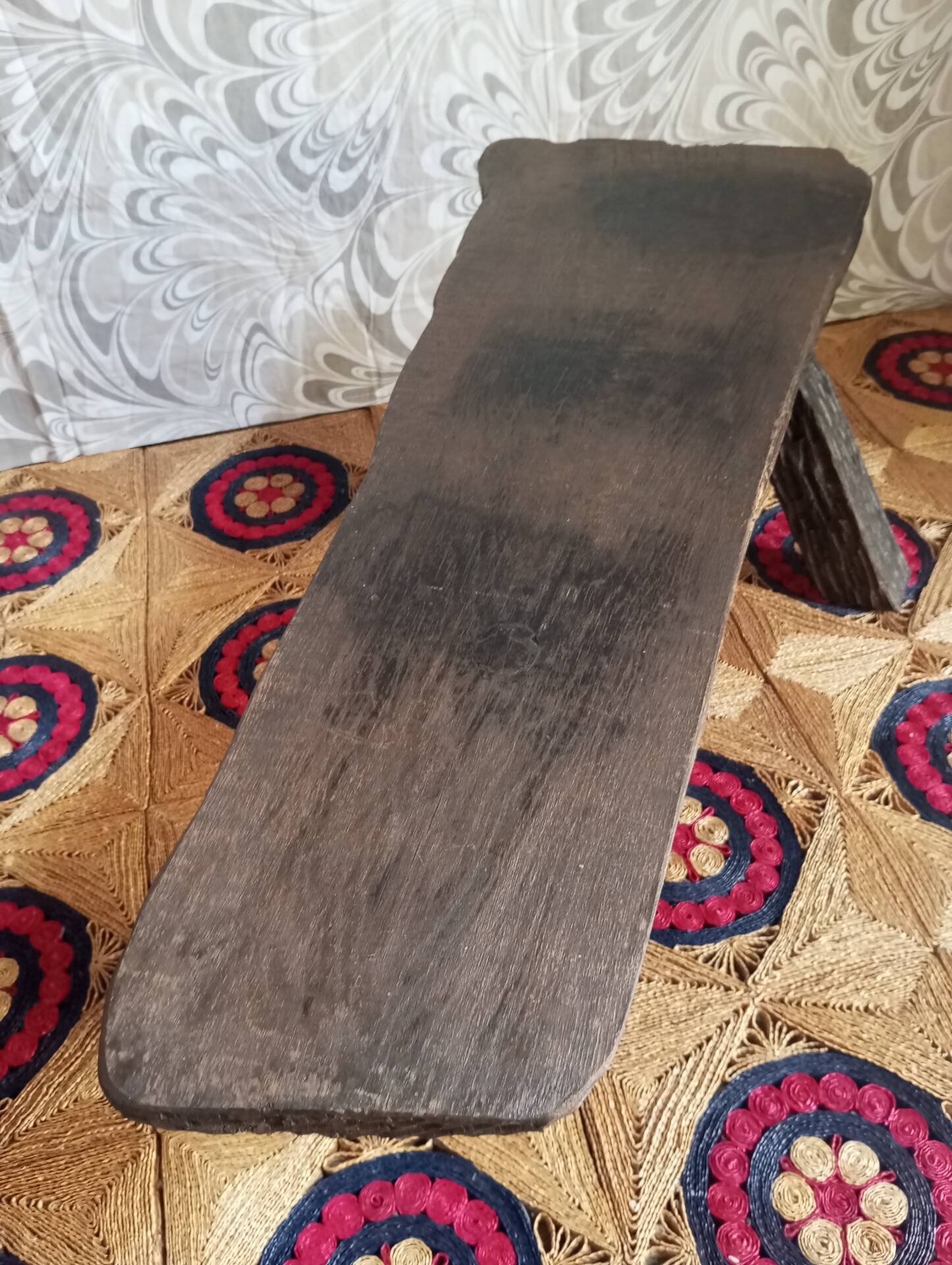Brutalist wooden table