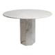 Round marble dining table, 1970 - Ø113cm
