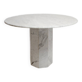 Table de salle à manger ronde en marbre, 1970 - Ø113cm