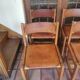 Regain elm and leather chairs
