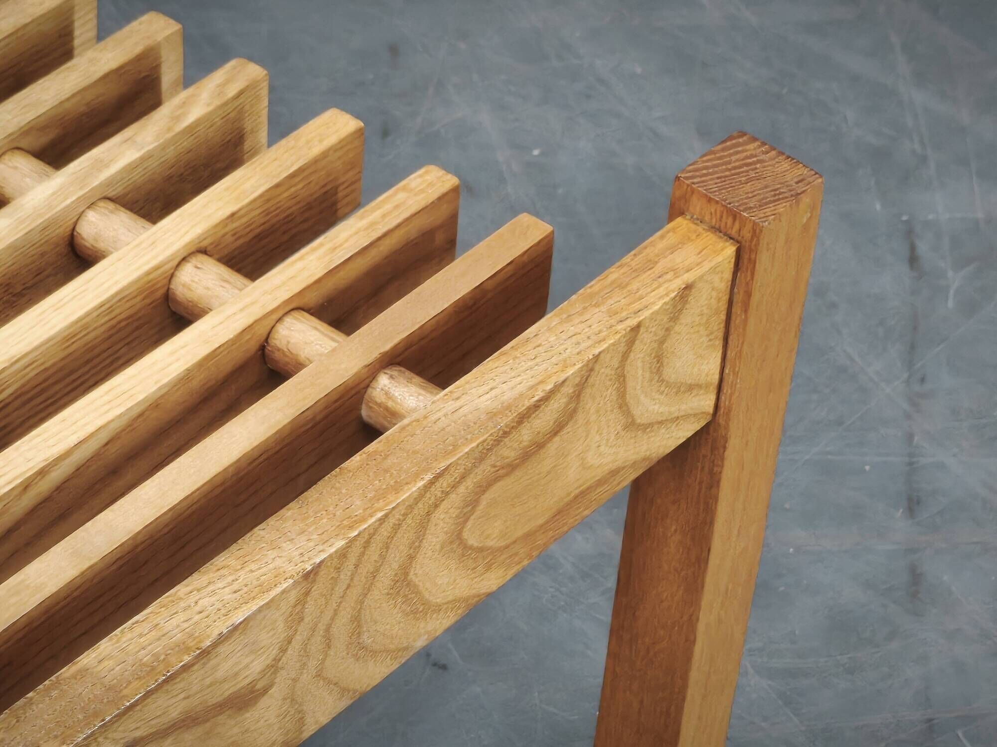 Mid-Century Ash Wood Plant Stand, Czechoslovakia, 1960s