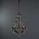 Antique golden metal chandelier, Italy, 20th century