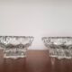 Lot de 2 bougeoirs en verre