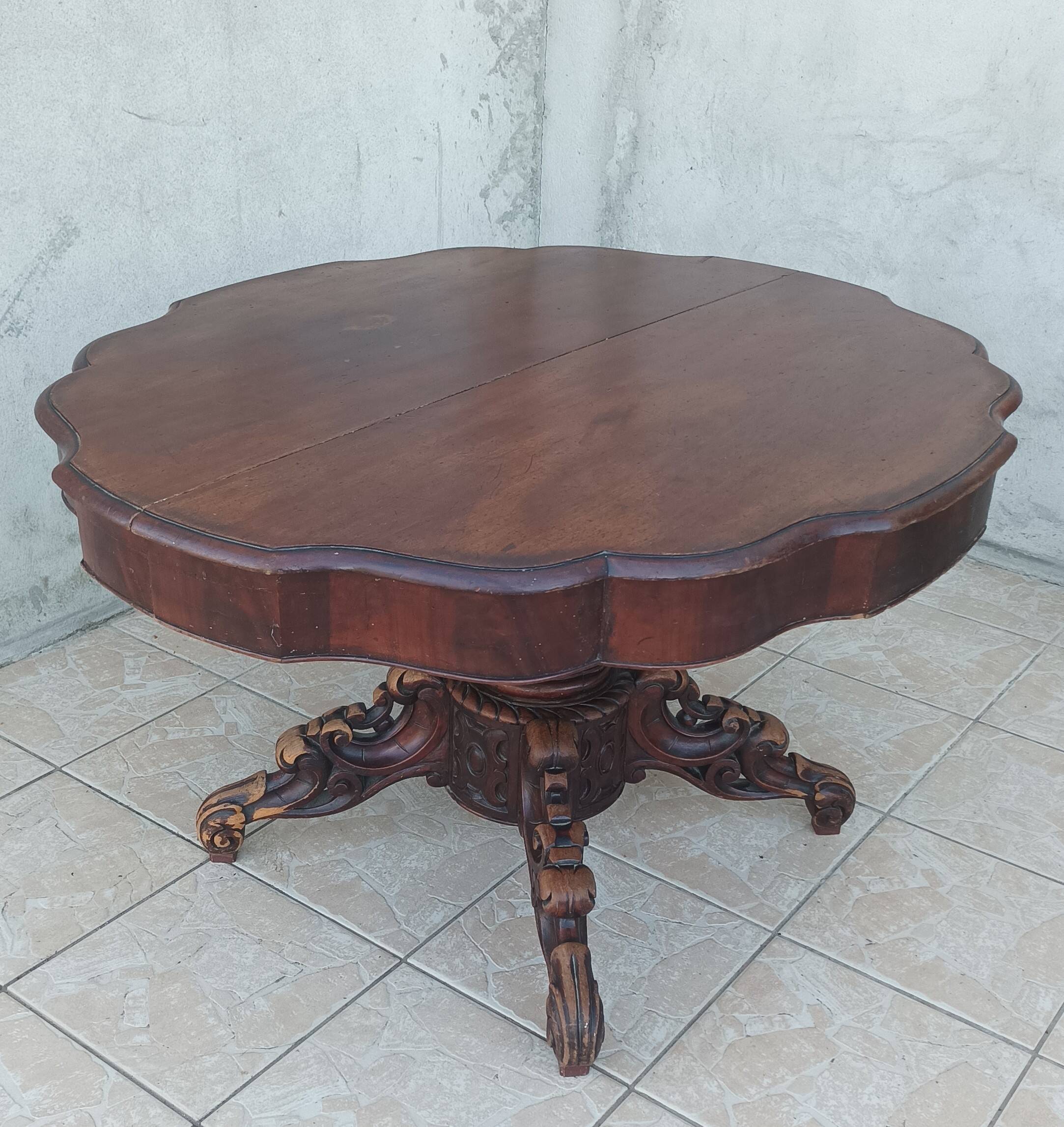 19th century English mahogany table
