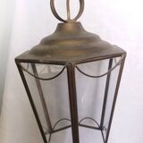 Brass and glass lantern