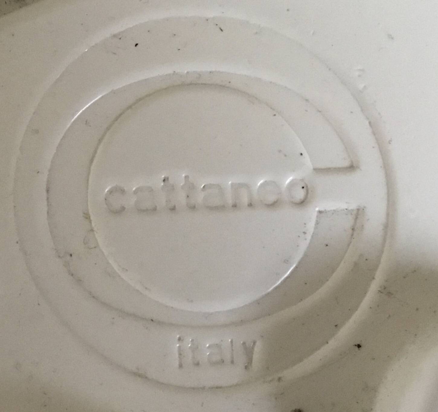 Cattaneo moulded plastic umbrella stand - space age design - Italy