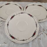 Set of 3 large Sarreguemines Obernai model saucers