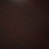 Round mahogany table, Danish design, 1970s, manufactured in Denmark