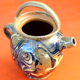 Water jug provençal glazed terracotta marbled effect 1940