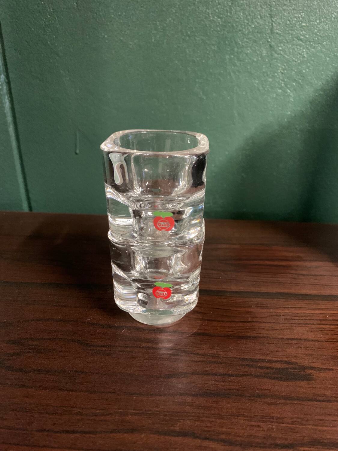 Pair of Glass Candlesticks by GULF, 1970s