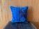 Vintage Turkish Wool Medallion Pillow, Hand-Knotted Rug Cushion