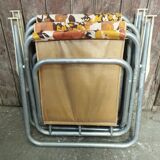Pair of vintage folding camping chairs