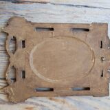 Old small golden mirror