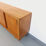 Vintage row in light oak wood from the 60s