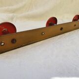 Holder with 3 patères metal lacquered and chrome