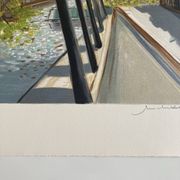 Lithograph signed by Michel Henry - The Île Saint Louis and Notre Dame