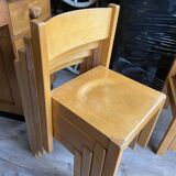 Children's chair vintage school wood