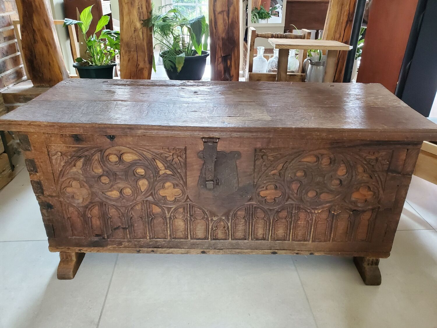 Old Gothic chest