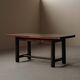 Modernist solid pine table, 1960s