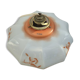 Suspension verre soufflé opaline verre de lait années 1920 orange