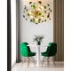 Suspension ovale en verre de murano vert « coni » spoutnik
