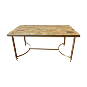 table basse onyx & marbre