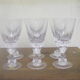 Six bayel cut crystal glasses