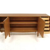 Scandinavian teak and oak sideboard, Sweden, 1960
