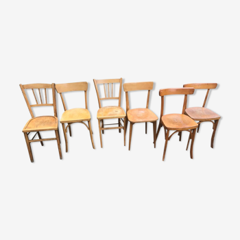 Chaises bistrot vintage