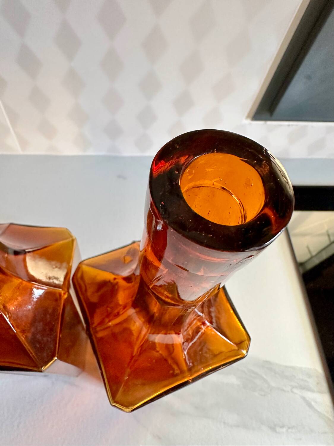 Pair of vintage decanters