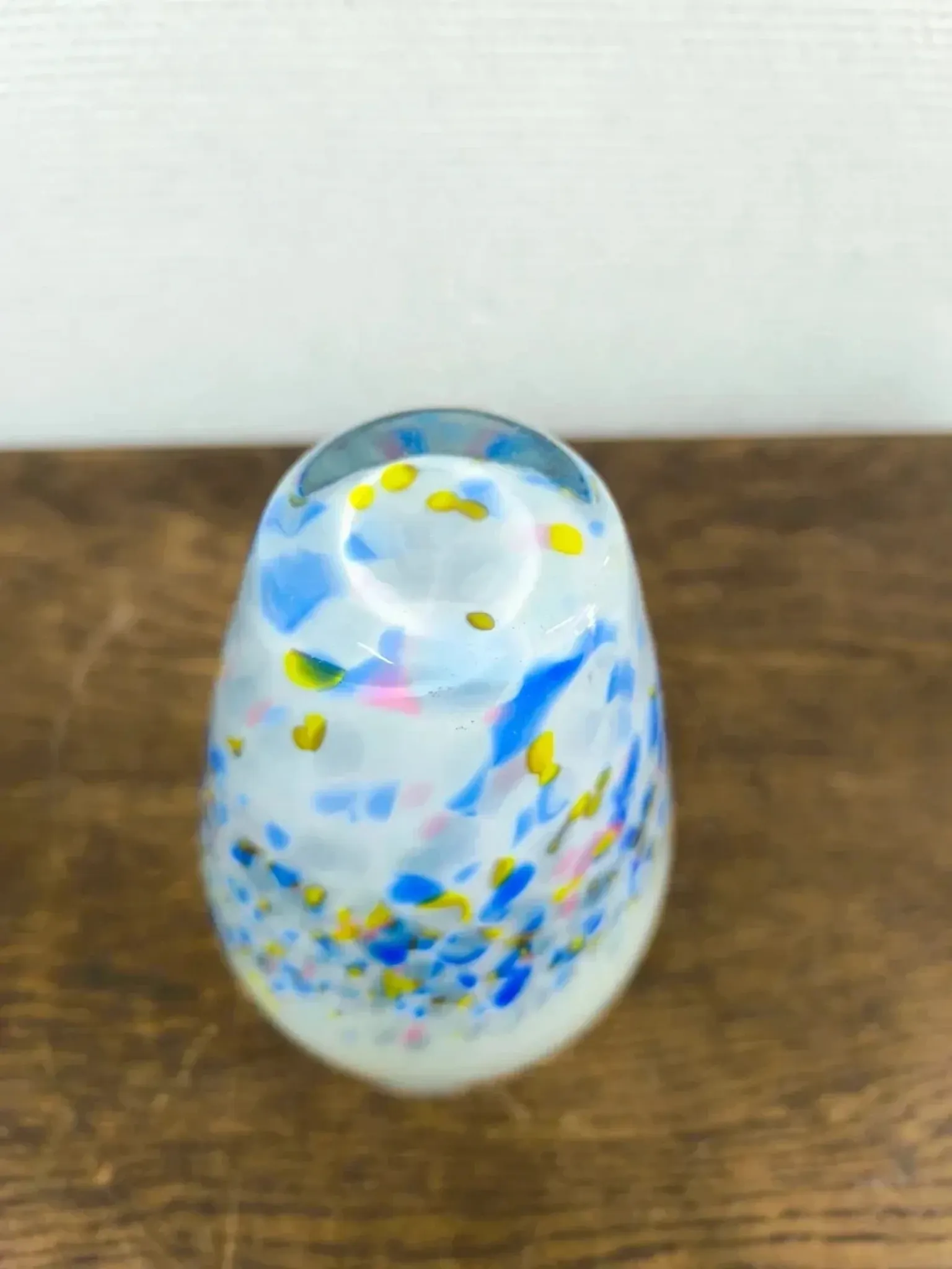Vintage glass art vase Hans Jürgen Richartz 23 cm