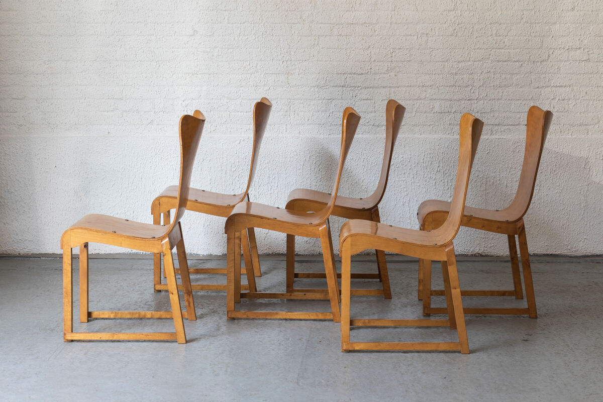 Set of 6 dining chairs by Bengt Jonsson, Sweden, 1950’s