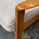 Canapé 3 places en bois et tissu des années 60