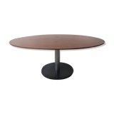 Oval walnut table by Alfred Hendrickx for Belform Belgium 1962